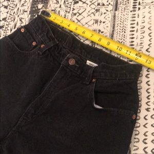 Vintage orange tag Levi’s size 30 high waist measurements are about 13 inches